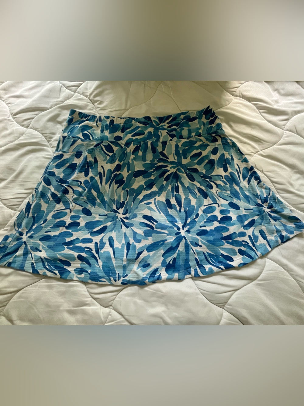 IBKUL Women’s Blue Floral Golf/Pickleball Skort Size Large